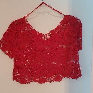 Lace crop top